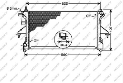 Prasco FT930R006 - Radiators, Motora dzesēšanas sistēma ps1.lv