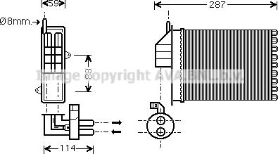 Prasco FT6259 - Siltummainis, Salona apsilde ps1.lv