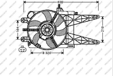 Prasco FT133F001 - Ventilators, Motora dzesēšanas sistēma ps1.lv