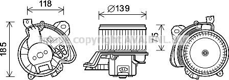 Prasco OL8697 - Elektromotors, Salona ventilācija ps1.lv