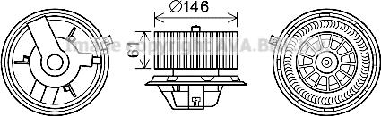 Prasco FT8428 - Elektromotors, Salona ventilācija ps1.lv