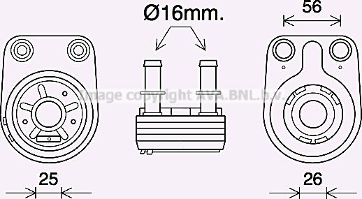 Prasco FT3460 - Eļļas radiators, Motoreļļa ps1.lv