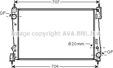 Prasco FTA2312 - Radiators, Motora dzesēšanas sistēma ps1.lv