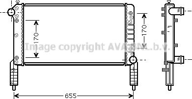 Prasco FTA2263 - Radiators, Motora dzesēšanas sistēma ps1.lv