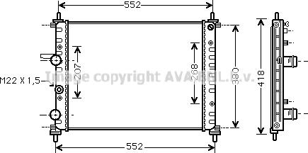 Prasco FTA2182 - Radiators, Motora dzesēšanas sistēma ps1.lv