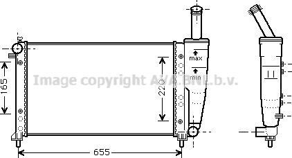 Prasco FTA2218 - Radiators, Motora dzesēšanas sistēma ps1.lv