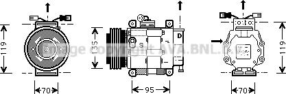 Prasco FTK062 - Kompresors, Gaisa kond. sistēma ps1.lv