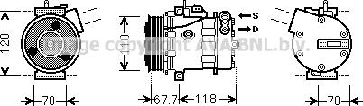 Prasco FTK384 - Kompresors, Gaisa kond. sistēma ps1.lv