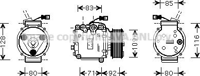 Prasco HDAK169 - Kompresors, Gaisa kond. sistēma ps1.lv