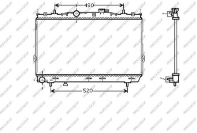 Prasco HN624R005 - Radiators, Motora dzesēšanas sistēma ps1.lv