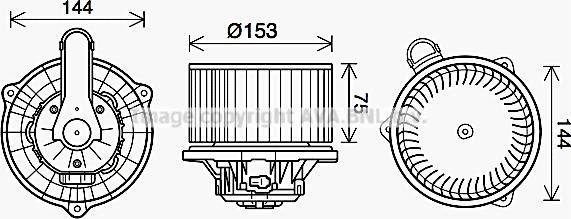 Prasco HY8450 - Elektromotors, Salona ventilācija ps1.lv