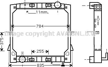 Prasco IV2085 - Radiators, Motora dzesēšanas sistēma ps1.lv