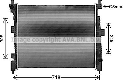 Prasco JE2088 - Radiators, Motora dzesēšanas sistēma ps1.lv