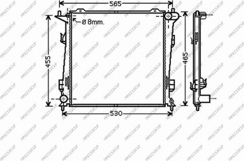 Prasco KI430R004 - Radiators, Motora dzesēšanas sistēma ps1.lv