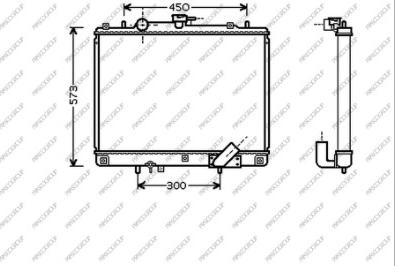 Prasco MB817R001 - Radiators, Motora dzesēšanas sistēma ps1.lv