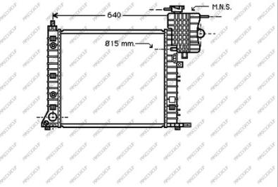 Prasco ME907R006 - Radiators, Motora dzesēšanas sistēma ps1.lv