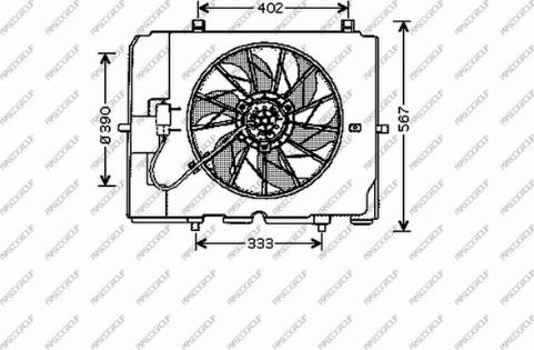 Prasco ME035F001 - Ventilators, Motora dzesēšanas sistēma ps1.lv