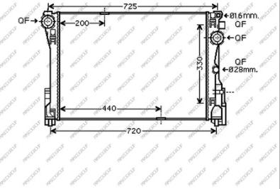 Prasco ME029R006 - Radiators, Motora dzesēšanas sistēma ps1.lv