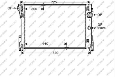 Prasco ME029R002 - Radiators, Motora dzesēšanas sistēma ps1.lv