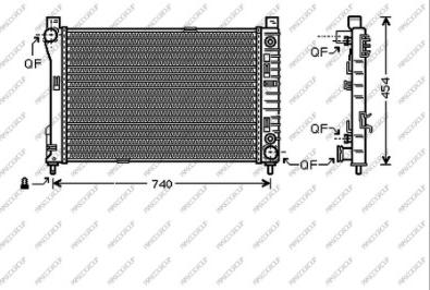 Prasco ME026R001 - Radiators, Motora dzesēšanas sistēma ps1.lv