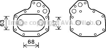 Prasco ME3290 - Eļļas radiators, Motoreļļa ps1.lv