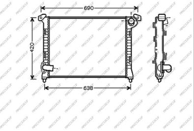 Prasco MN306R005 - Radiators, Motora dzesēšanas sistēma ps1.lv