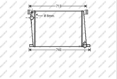 Prasco MN308R003 - Radiators, Motora dzesēšanas sistēma ps1.lv