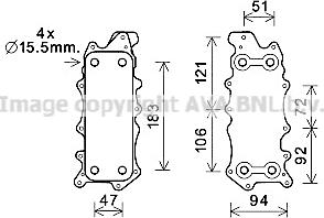 Prasco MS3685 - Eļļas radiators, Motoreļļa ps1.lv