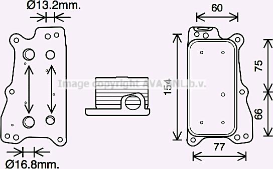 Prasco MS3688 - Eļļas radiators, Motoreļļa ps1.lv