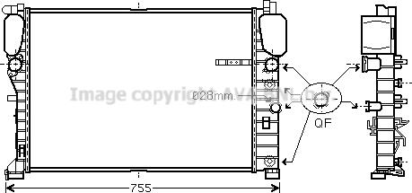 Prasco MS2459 - Radiators, Motora dzesēšanas sistēma ps1.lv