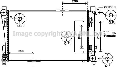 Prasco MS2589 - Radiators, Motora dzesēšanas sistēma ps1.lv