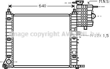 Prasco MS2213 - Radiators, Motora dzesēšanas sistēma ps1.lv