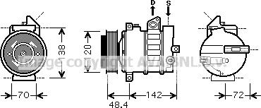 Prasco MSK437 - Kompresors, Gaisa kond. sistēma ps1.lv