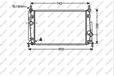 Prasco MZ330R001 - Radiators, Motora dzesēšanas sistēma ps1.lv