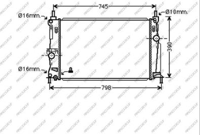 Prasco MZ330R003 - Radiators, Motora dzesēšanas sistēma ps1.lv