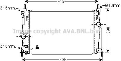 Prasco MZ2254 - Radiators, Motora dzesēšanas sistēma ps1.lv