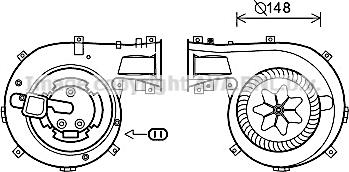 Prasco OL8618 - Elektromotors, Salona ventilācija ps1.lv