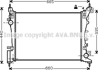 Prasco OL2574 - Radiators, Motora dzesēšanas sistēma ps1.lv