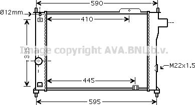 Prasco OL2140 - Radiators, Motora dzesēšanas sistēma ps1.lv