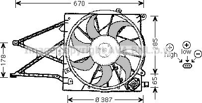 Prasco OL7509 - Ventilators, Motora dzesēšanas sistēma ps1.lv