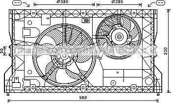 Prasco OL7588 - Ventilators, Motora dzesēšanas sistēma ps1.lv