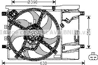 Prasco OL7539 - Ventilators, Motora dzesēšanas sistēma ps1.lv