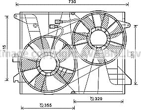 Prasco OL7572 - Ventilators, Motora dzesēšanas sistēma ps1.lv