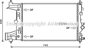 Prasco OLA2486 - Radiators, Motora dzesēšanas sistēma ps1.lv