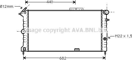 Prasco OLA2190 - Radiators, Motora dzesēšanas sistēma ps1.lv