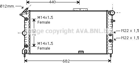 Prasco OLA2173 - Radiators, Motora dzesēšanas sistēma ps1.lv