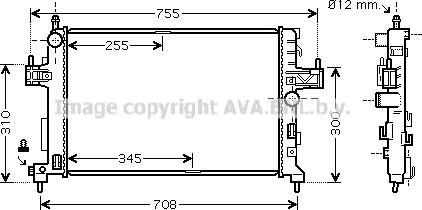 Prasco OLA2380 - Radiators, Motora dzesēšanas sistēma ps1.lv