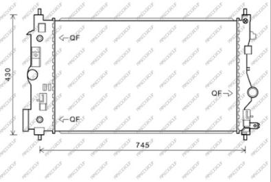 Prasco OP416R008 - Radiators, Motora dzesēšanas sistēma ps1.lv