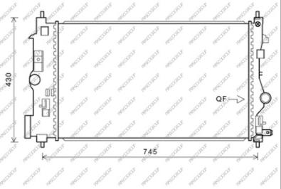 Prasco OP416R007 - Radiators, Motora dzesēšanas sistēma ps1.lv