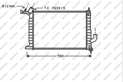 Prasco OP052R008 - Radiators, Motora dzesēšanas sistēma ps1.lv